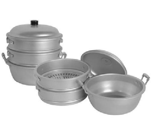 Thunder Group ALST010 17" X 21 1/2" 40 cm Big Hole/Bottom Aluminum Steamer