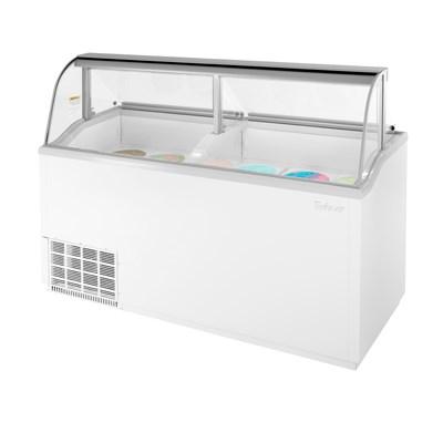 Turbo Air TIDC-70W-N Ice Cream Dipping Cabinet 68"W (12) 3 Gallon Tub Capacity (8) Storage