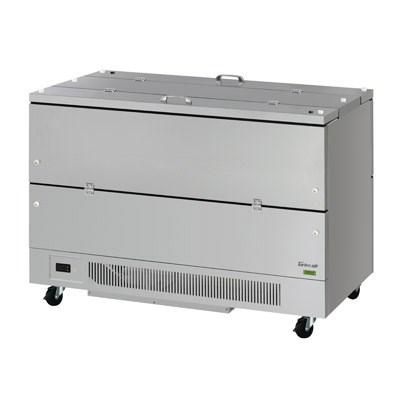 Turbo Air TMKC-58-2-SS-N6 Super Deluxe Series Milk Cooler 22.0 Cu. Ft (16) Crates Stainless Exterior