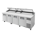True TPP-AT-119-HC Pizza Prep 33 - 41°F Pan Rail (4) Full Doors (15) 1/3 Size Pans