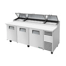 True TPP-AT-93-HC Pizza Prep 33 - 41°F Pan Rail (3) Full Doors (12) 1/3 Size Pans