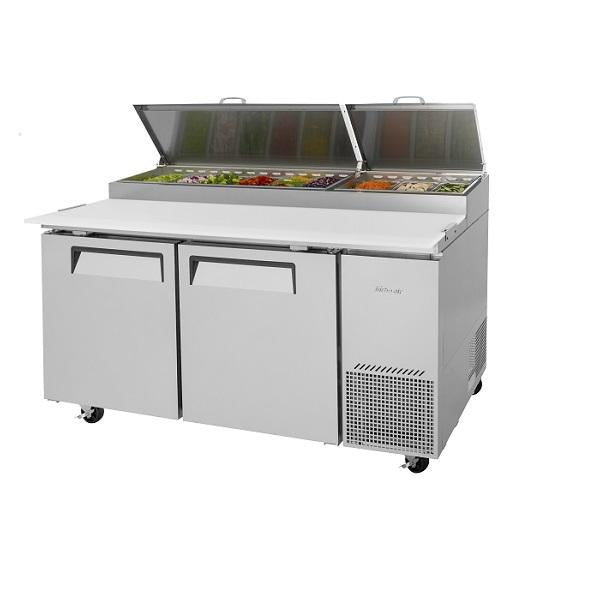 Turbo Air TPR-67SD-N 67" Double Door Pizza Prep Table