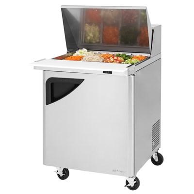 Turbo Air TST-28SD-12-N Super Deluxe Sandwich/Salad Mega Top Unit 8.0 Cu. Ft. 12-Pan Top