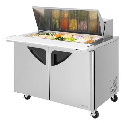 Turbo Air TST-48SD-18-N Super Deluxe Sandwich/Salad Mega Top Unit 15.0 Cu. Ft. 18-Pan Top