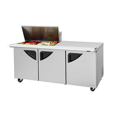 Turbo Air TST-72SD-15M-N Super Deluxe Sandwich/Salad Mega Top Unit 23.0 Cu. Ft. 15-Pan Top