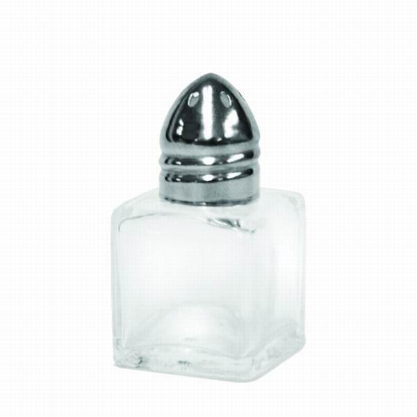 Thunder Group GLTWCC005 1/2 Oz Stainless Steel Cube Salt & Pepper Shaker