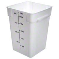 Thunder Group PLSFT022PP 22 QT White Polycarbonate Food Storage Container