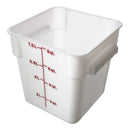 Thunder Group PLSFT008PP 8 QT White Polycarbonate Food Storage Container