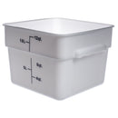 Thunder Group PLSFT012PP 12 QT White Polycarbonate Food Storage Container