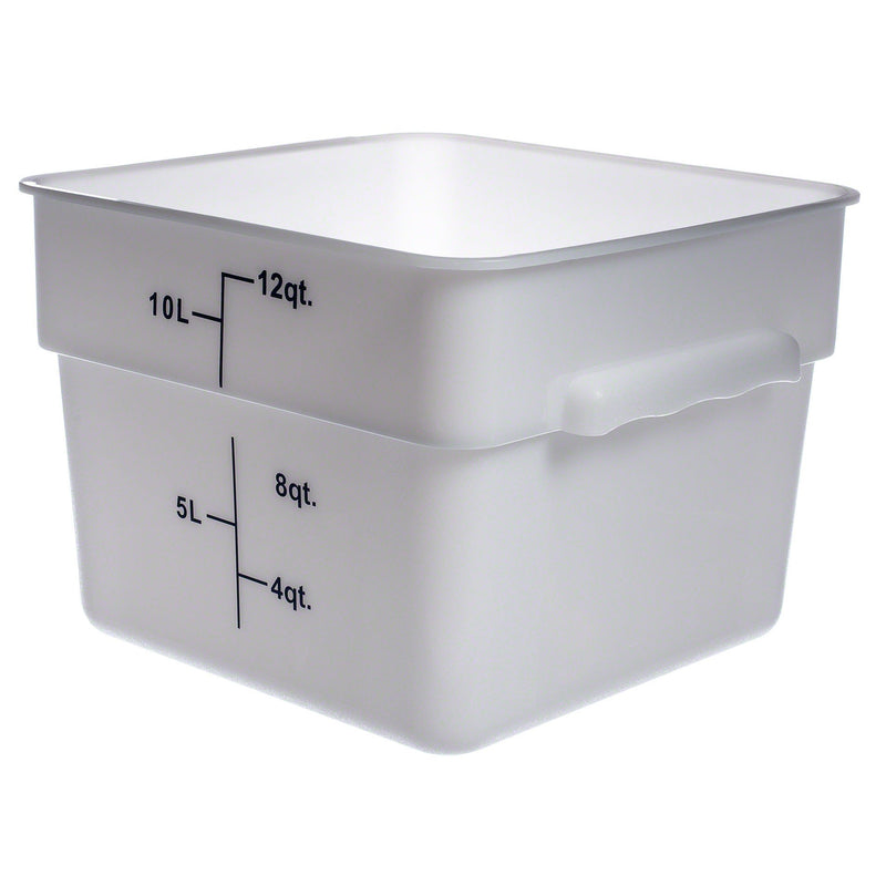 Thunder Group PLSFT012PP 12 QT White Polycarbonate Food Storage Container