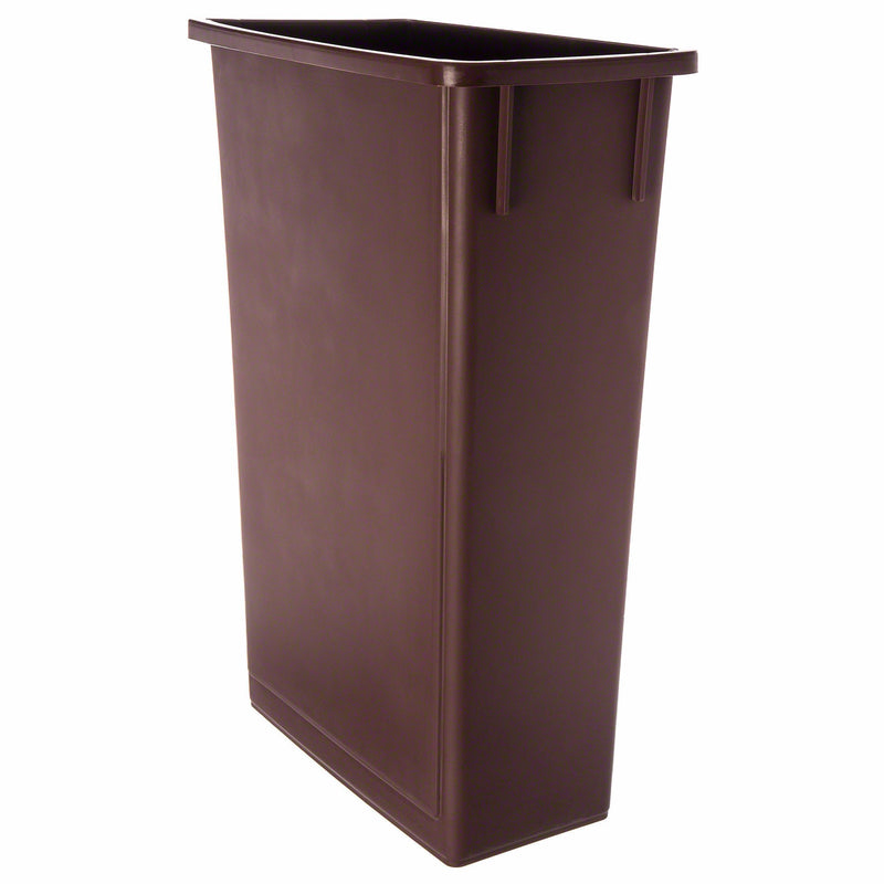 Thunder Group PLTC023B 23 Gallon Brown Trash Can