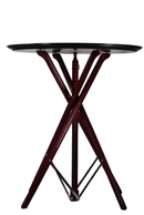 Tablecraft 335W Mahogany Finish Fold-A-Way Tray Stand