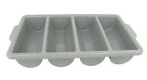 Update CUT-4PP 4-Compartment Gray Cutlery Box