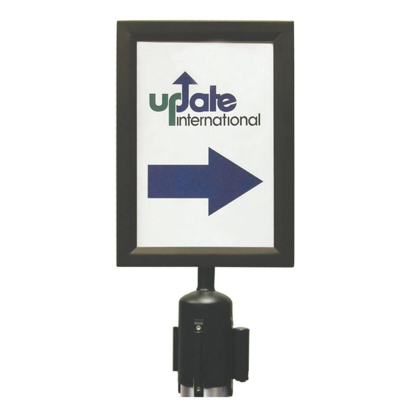 Update RS-SF/BK Black Stanchion Pole Sign