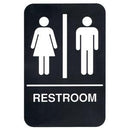 Update S69B-4BK "Restroom" Sign 6x9