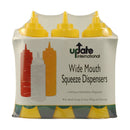 Update SBY-24W 24 Oz Yellow Wide Mouth Squeeze Bottles