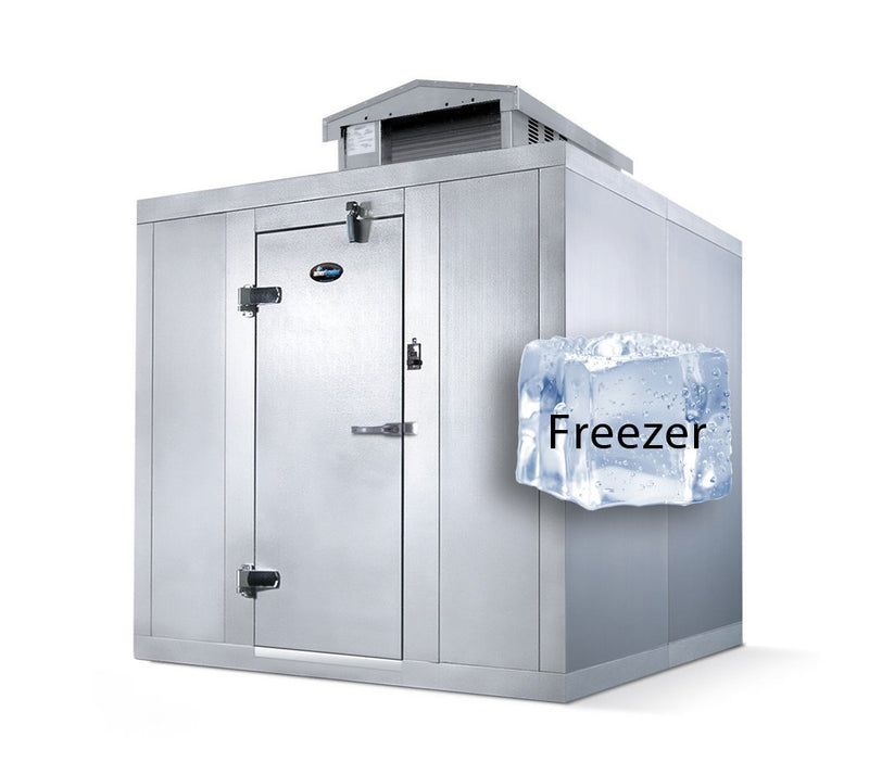 Amerikooler Walk-In Storage Freezer / OUTDOOR / With Floor / 6'W x 10'L x 7'7"H