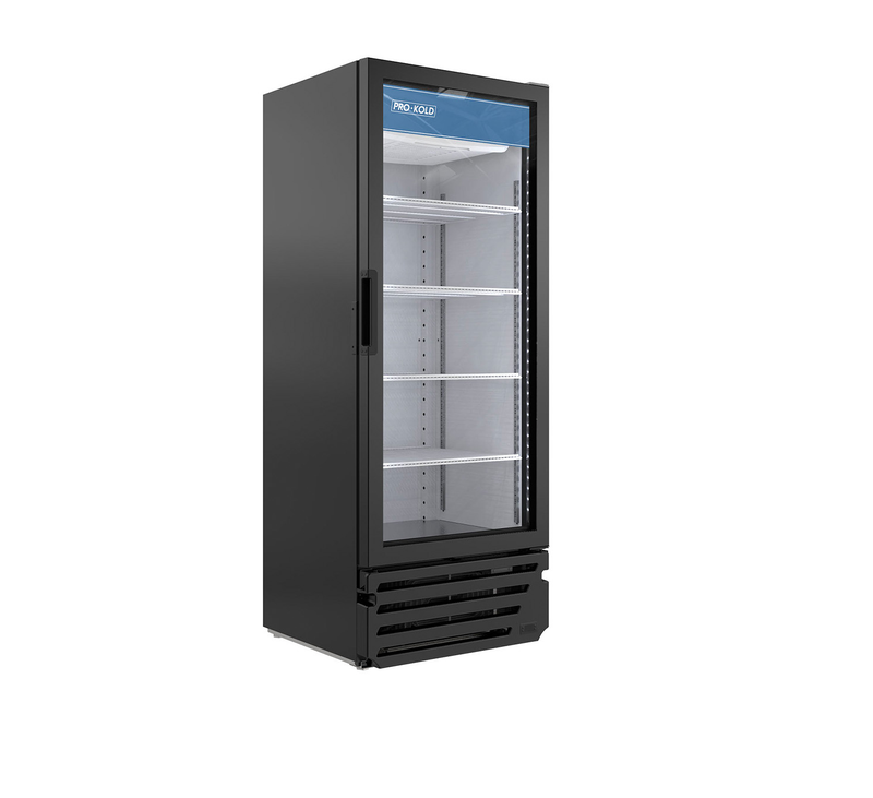 Pro-Kold VC-12 Single Door 25" Wide Display Refrigerator