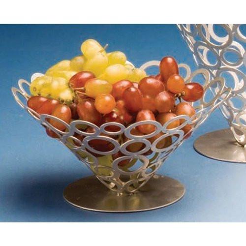 American Metalcraft WCW59 8.5" X 4.5" Silver Iron Basket