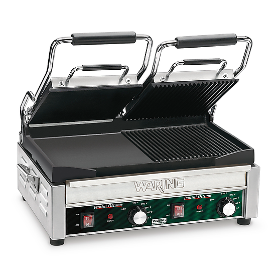 Waring WDG300 Dual Surface Panini Grill Electric Double 17" X 9-1/4" Cooking Surface