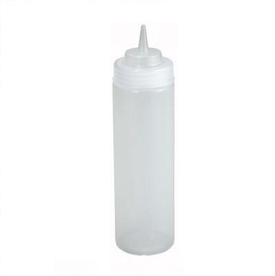 Winco PSB-24C 24 Oz Clear Squeeze Bottle  - 6 Pc/Pack