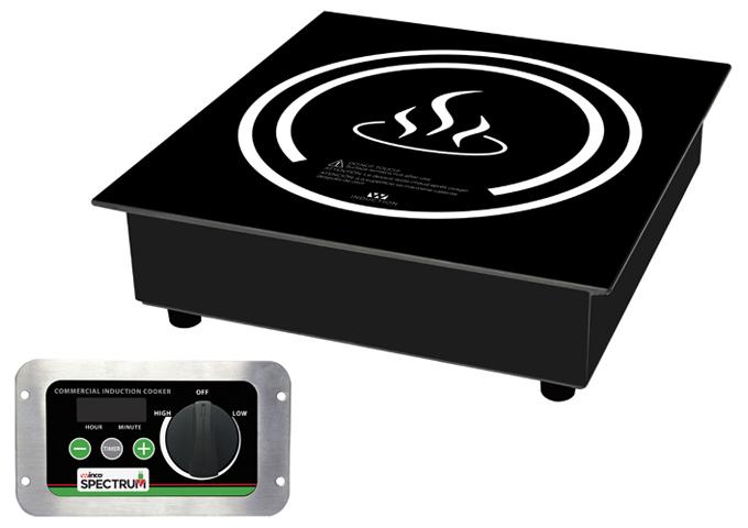 Winco EIDS-18 Commercial Electric Drop-In Induction Cooker - 120V, 1800W