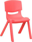 Plastic Stackable School Chair with 12'' Seat Height by Flash Furniture
