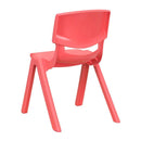 Plastic Stackable School Chair with 12'' Seat Height by Flash Furniture