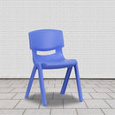 Plastic Stackable School Chair with 15.5'' Seat Height by Flash Furniture