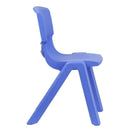 Plastic Stackable School Chair with 15.5'' Seat Height by Flash Furniture