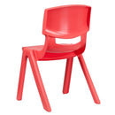 Plastic Stackable School Chair with 15.5'' Seat Height by Flash Furniture