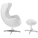 Melrose Egg Chair with Tilt-Lock Mechanism and Ottoman By Flash Furniture