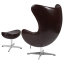 Melrose Egg Chair with Tilt-Lock Mechanism and Ottoman By Flash Furniture