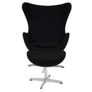 Melrose Egg Chair with Tilt-Lock Mechanism and Ottoman By Flash Furniture