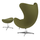 Flash Furniture Wool Fabric Egg Chair with Tilt-Lock Mechanism and Ottoman