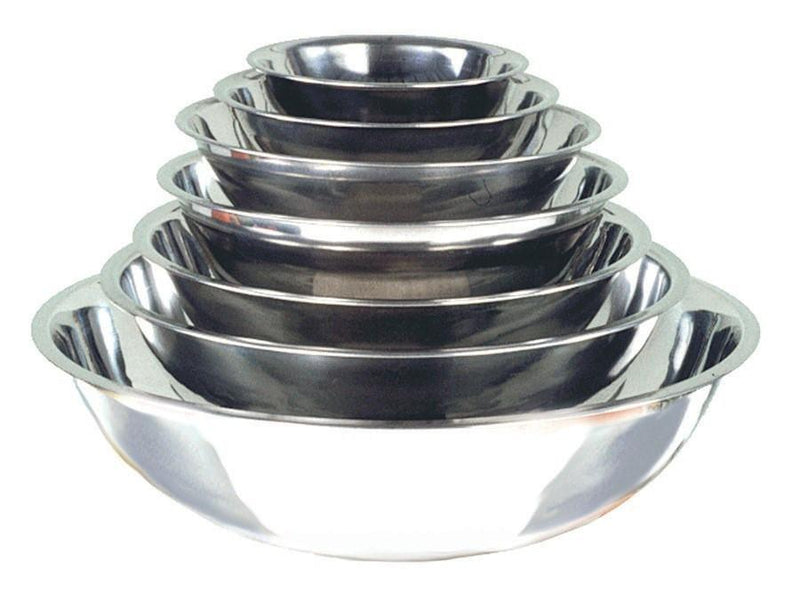 Adcraft Stainless Steel Mirror Finish Mixing Bowls