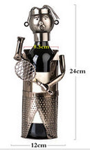 Wine Holder Stainless Steel Wine Rack Modern Metal Wine Rack Tennis Player