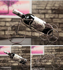 Bronze Tricycle Wine Rack Storage Organizer Display Champagne