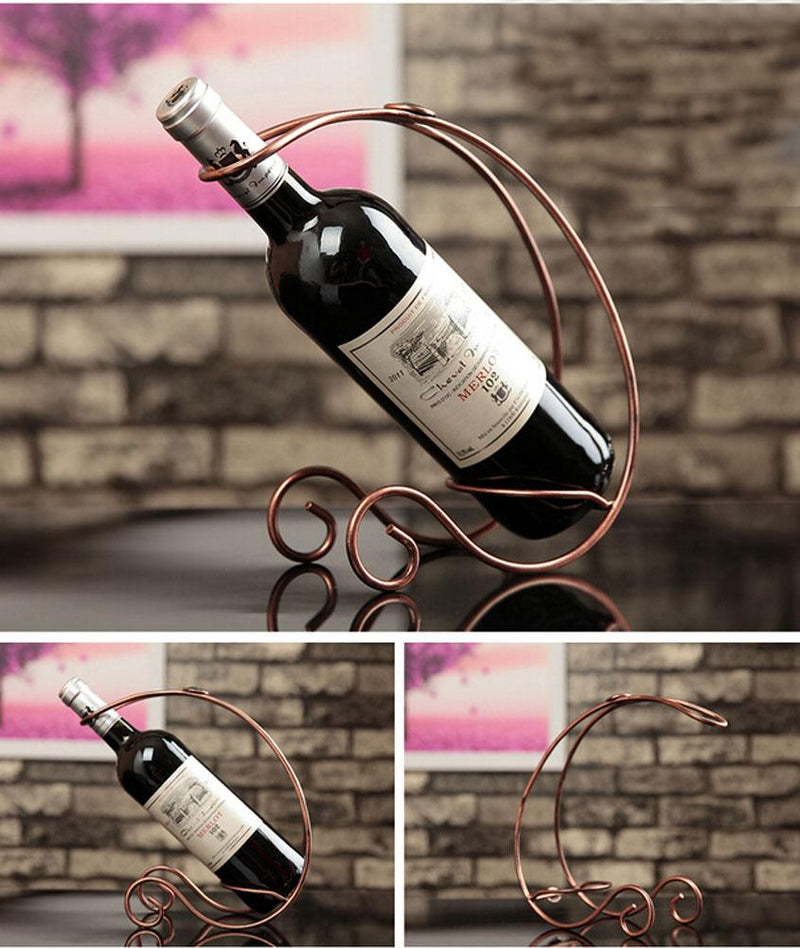 Simple Design Stainless Elegant Wine Rack Storage Organizer Display Holder