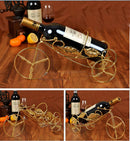 [Tricycle] Elegant Wine Rack Storage Organizer Display Holder Golden