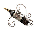 [Grape Leaf] Ironwork Creative Wine Rack Storage Organizer Display Holder Bronze