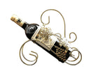 [Grape Leaf] Ironwork Creative Wine Rack Storage Organizer Display Holder Golden