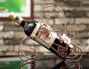 [Grape Leaf] Ironwork Creative Wine Rack Storage Organizer Display Holder