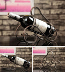 [Ratta] Ironwork Creative Wine Rack Storage Organizer Display Holder Bronze