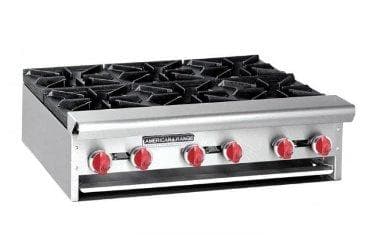 American Range ARHP-12-2 Natural Gas/Propane 12" Wide 2 Burner Hot Plate