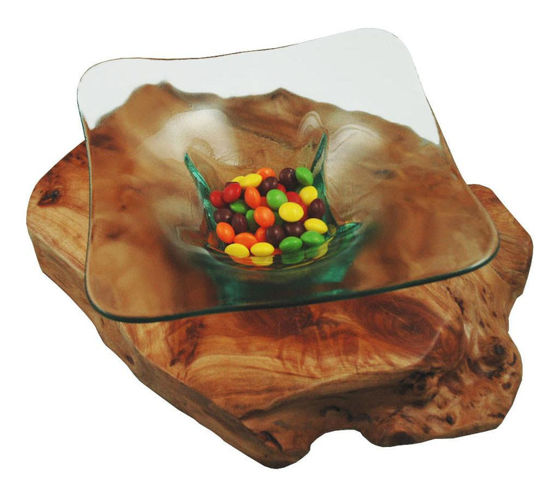 American Metalcraft GT773 Glacier 7" Square Glass Bowl