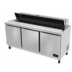 Asber 3 Door Salad Table, 72"