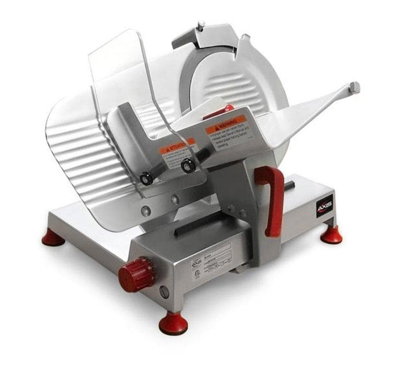 Axis AX-S10U Ultra Manual Aluminum Meat Slicer - 10” Blade, 1/3 HP, Belt Drive