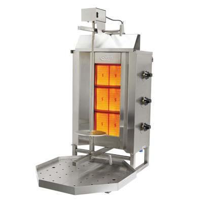 Axis AX-VB3 Natural Gas/Propane 3 Burner Shawarma/Doner Broiler