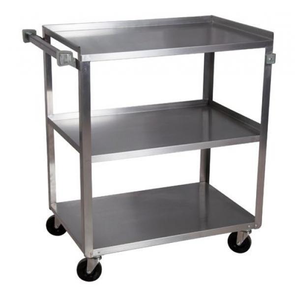 BK Resources BKC-1524S-3S 15-1/2"W x 24"D  3-tier Utility Cart